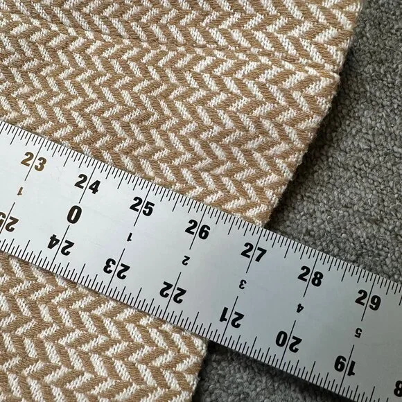 Anine Bing Fishbone Blazer Tan Beige Tweed Designer Women's Size Small - Office - Picture 5 of 7